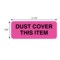 Nevs Dust Cover This Item 7/8" x 2-1/4" Flr Pink w/Black CS-4462 - alternate 2